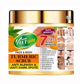 Veetgold Tumeric scrub Anti Blemish & Anti Dark Spots 450g