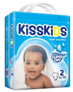KISSKIDS SUPER DRY BABY DIAPERS JUMBO (S105)