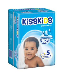 KISSKIDS SUPER DRY BABY DIAPERS SMALL (XL7)