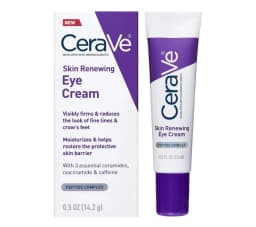 CeraVe Skin Renewing Eye Cream For Wrinkles w/ Peptides + Caffeine + Niacinamide