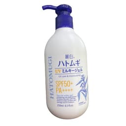 Hatomugi UV Care & Moisturizing SPF50+ PA++++ Milky Gel Sunscreen 250ml