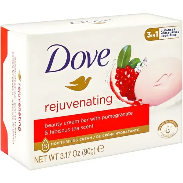 Dove Rejuvenating Pomegranate & Hibiscus Tea Scent Single Bar 90g
