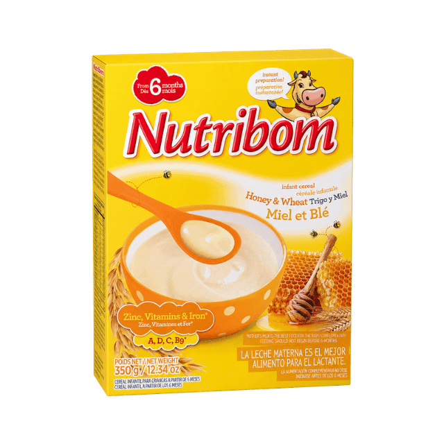 Nutribom Infant Cereal Honey & Wheat 6+ Months – 350g