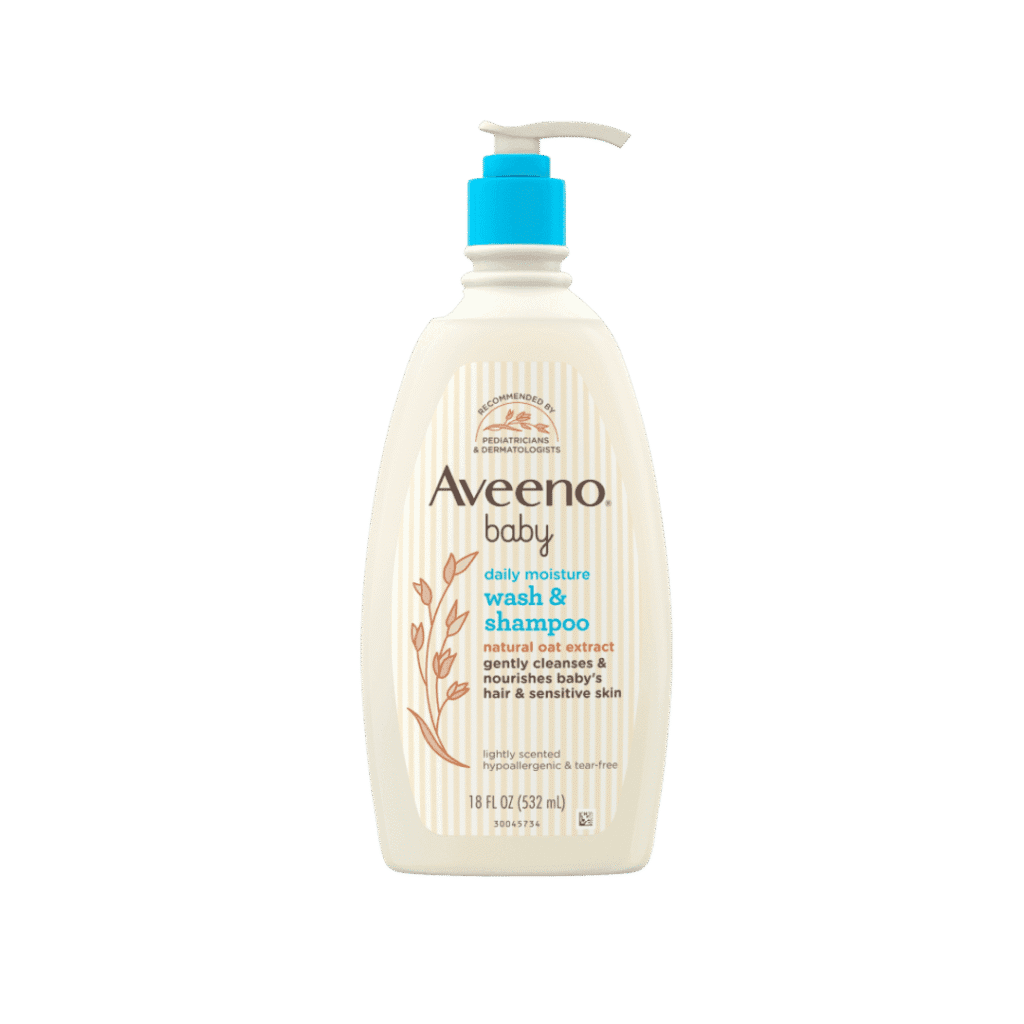Aveeno Baby Daily Moisture Wash and Shampoo – 532ml
