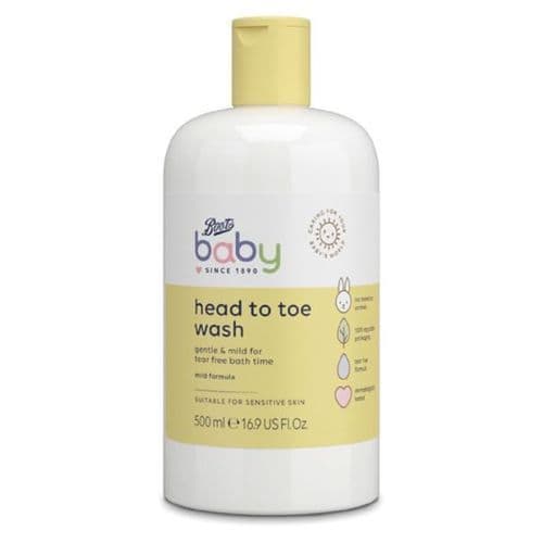Boots Baby Head To Toe Wash – 500ML
